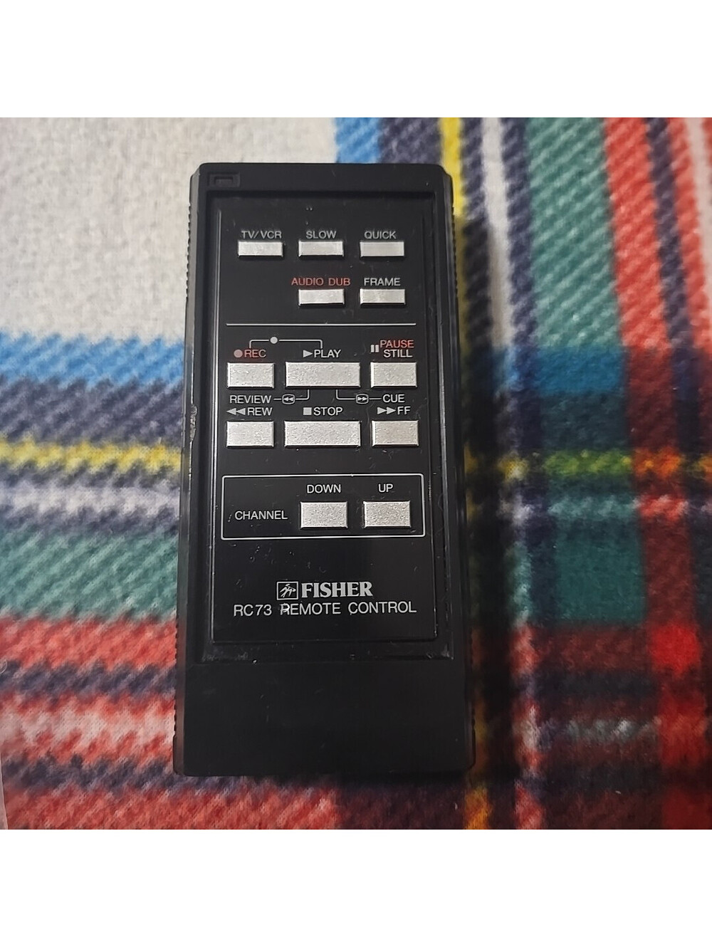 FISHER RC-73 Remote Controller Tested Working for FVH-730 VHS/TV Video Recorder